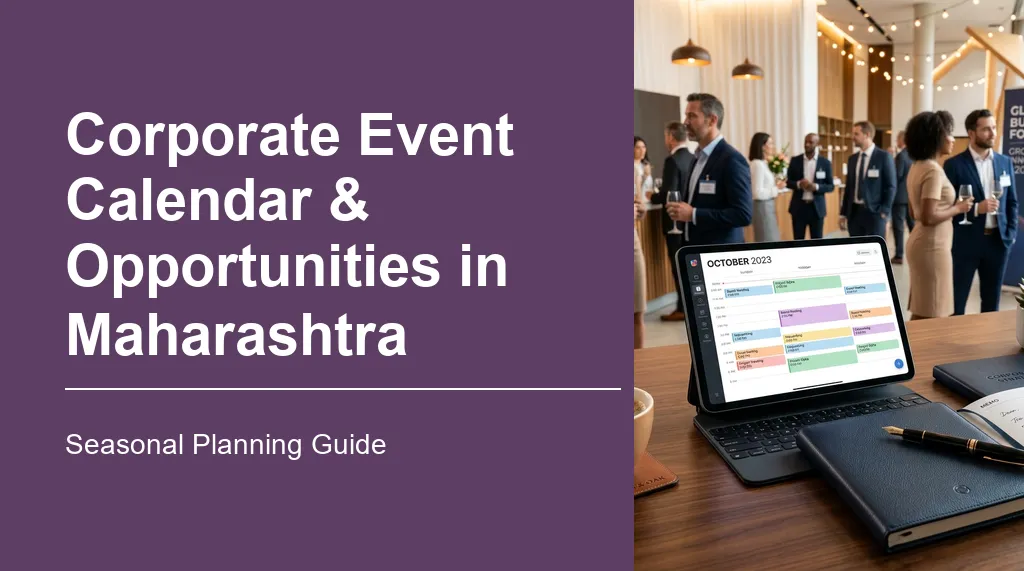 Corporate Event Calendar & Opportunities in Maharashtra – Seasonal Planning Guide